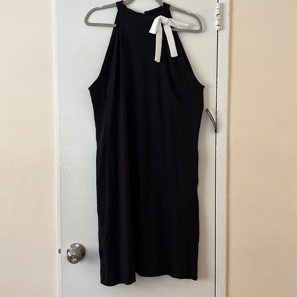 Black halter dress